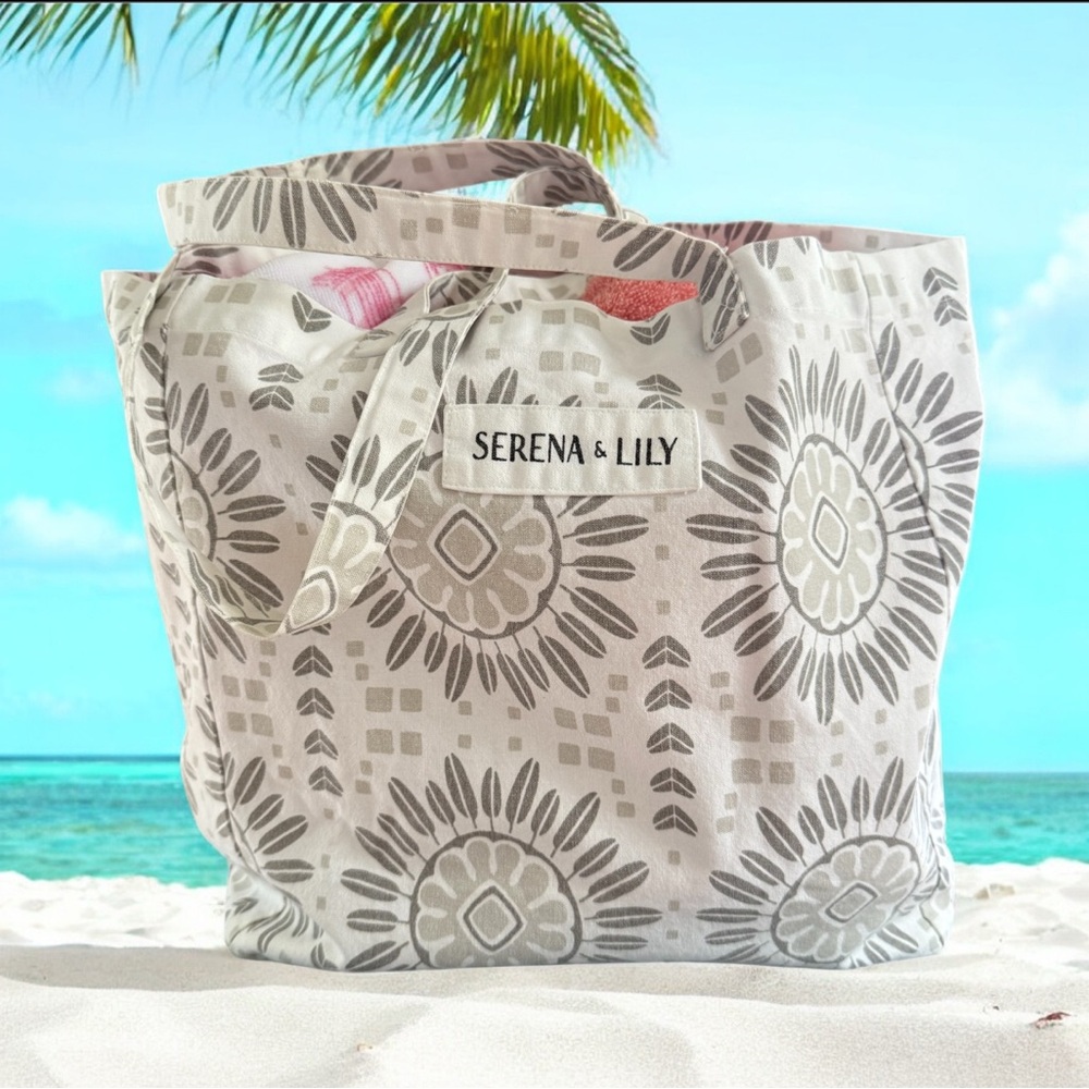 Serena & Lily Tote EUC Beach Vacation Swim Market Bag